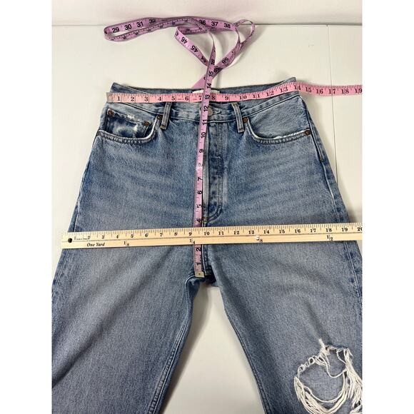Agolde 90s Pinch Mid Rise Straight Leg Denim Jeans 27 Fall Capsule Vacation Easy - Picture 9 of 10